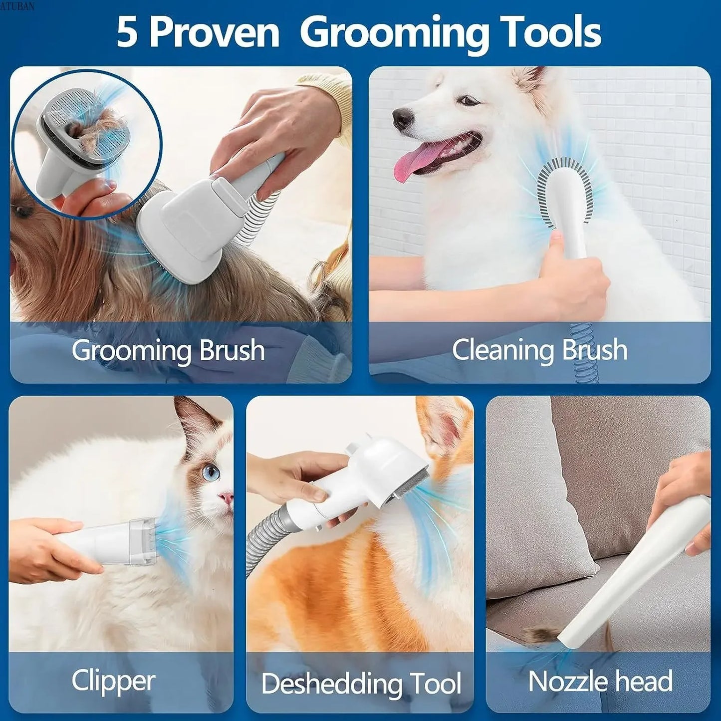 Vacuum & Pet Grooming Kit
